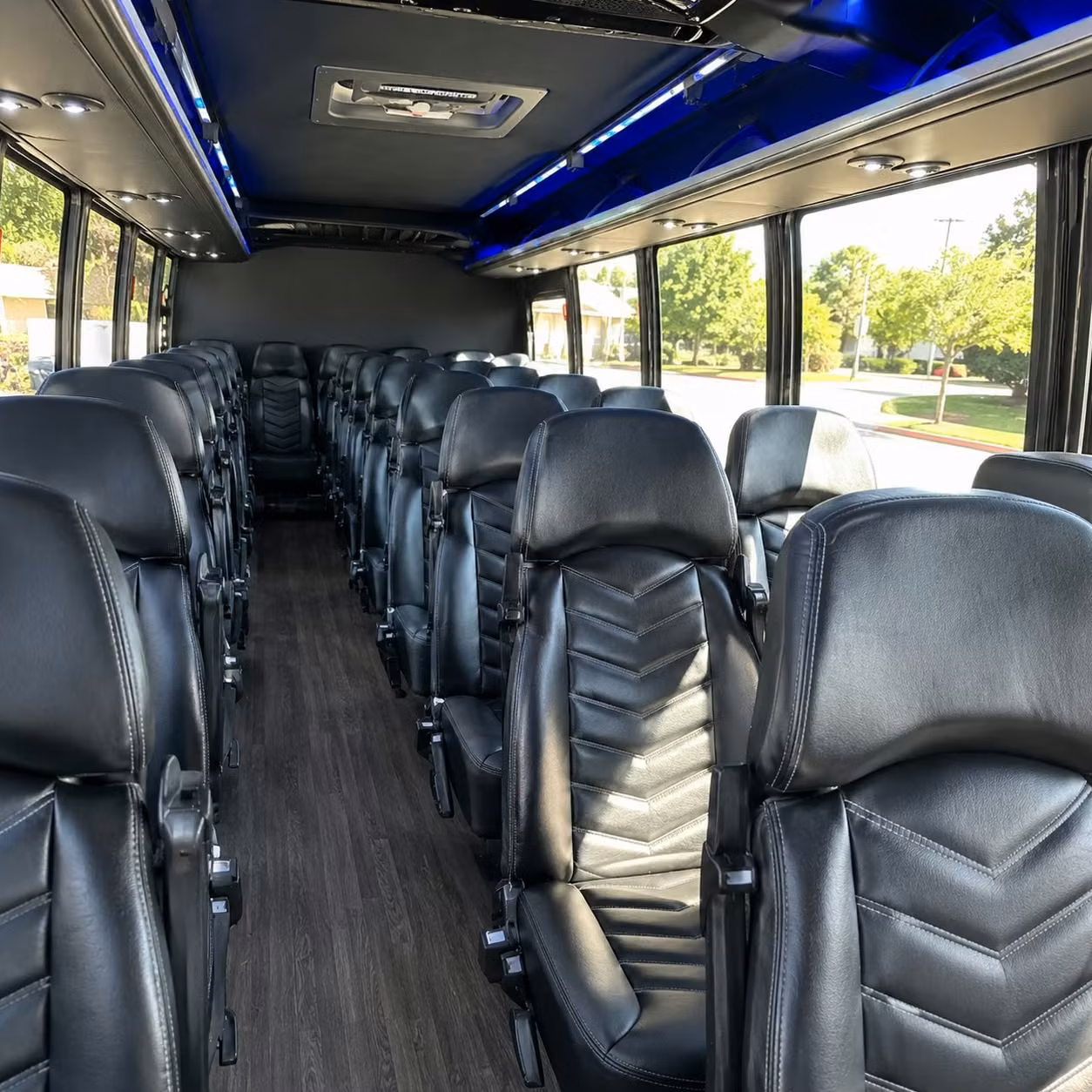 25 passenger minibus inside