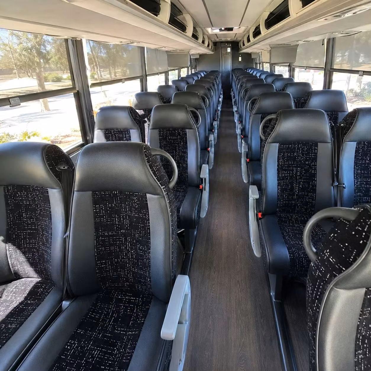 lewisville charter bus rental inside