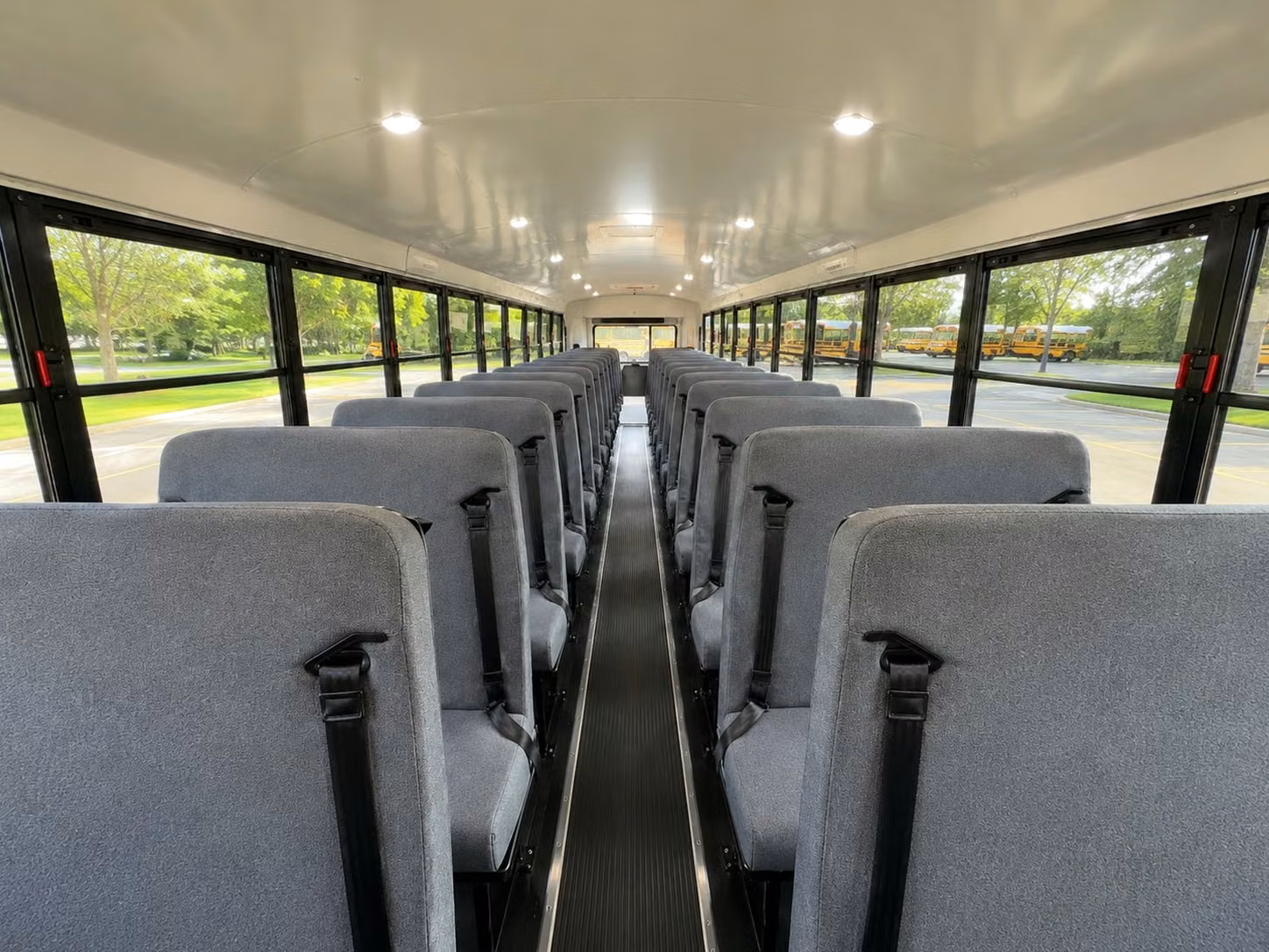 school bus inside